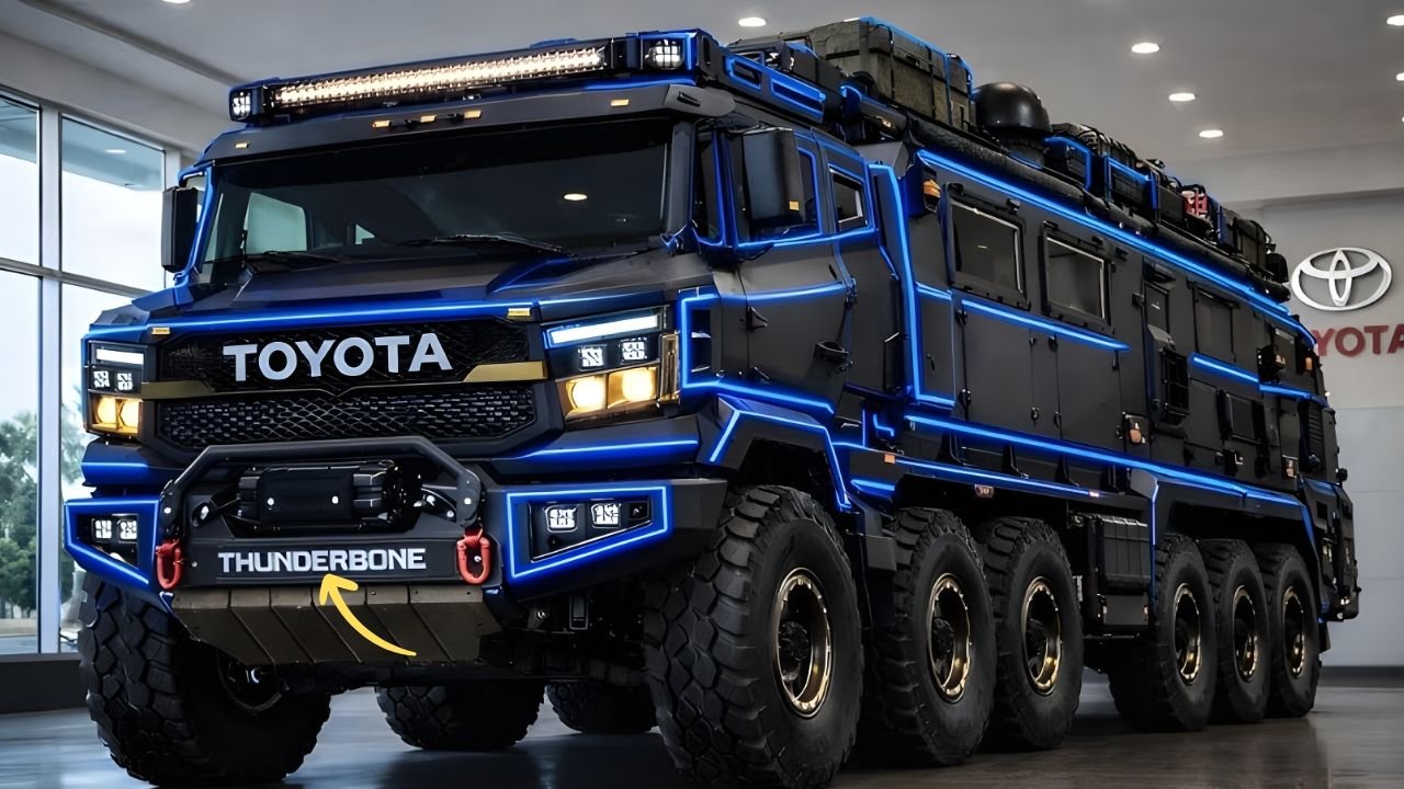 2026 Toyota SteelBone 12×12 Breaks Cover with 12-Wheel Hybrid Power and Luxury Living Space