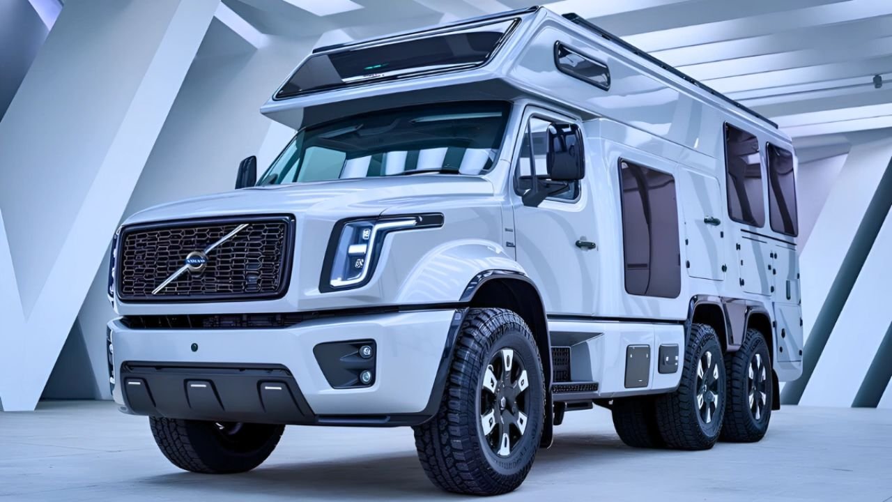 2026 Volvo Electric Motorcoach – AI-Driven Luxury Camper for Off-Grid Adventure